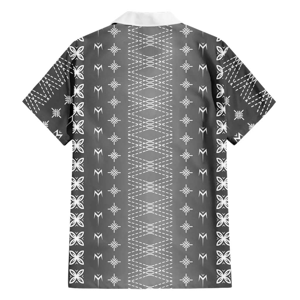 Black Samoa Malu Tattoo Inspired Family Matching Short Sleeve Bodycon Dress and Hawaiian Shirt LT05 - Polynesian Pride