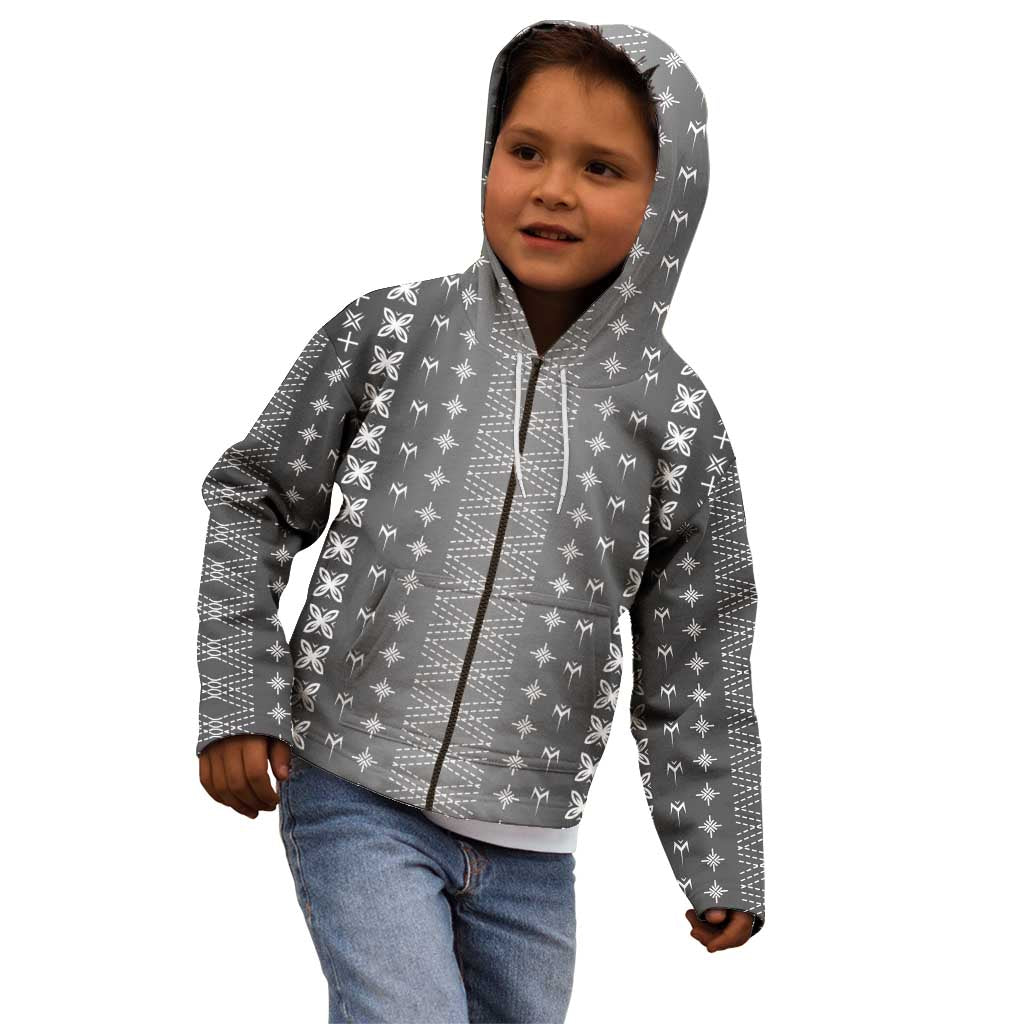 Black Samoa Malu Tattoo Inspired Kid Hoodie - Polynesian Pride