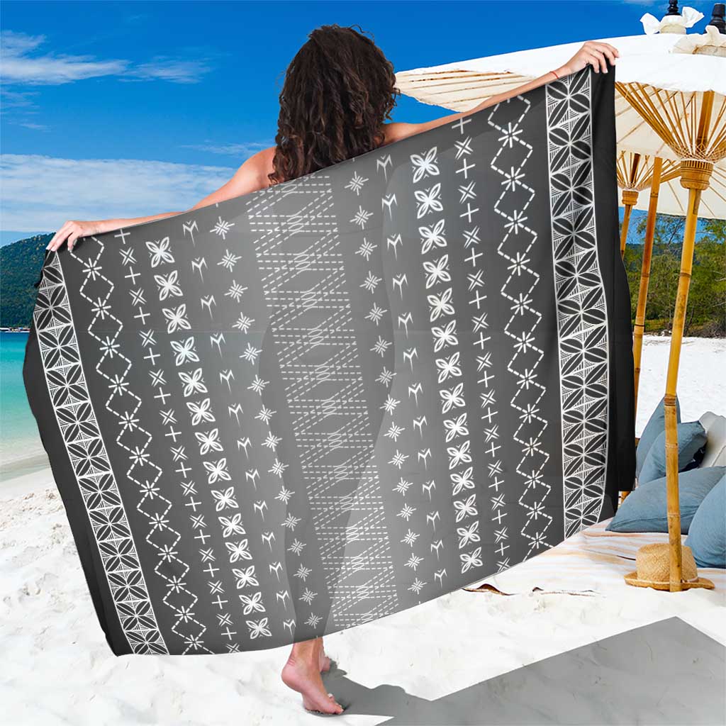 Black Samoa Malu Tattoo Inspired Sarong LT05 One Size 44 x 66 inches Black - Polynesian Pride