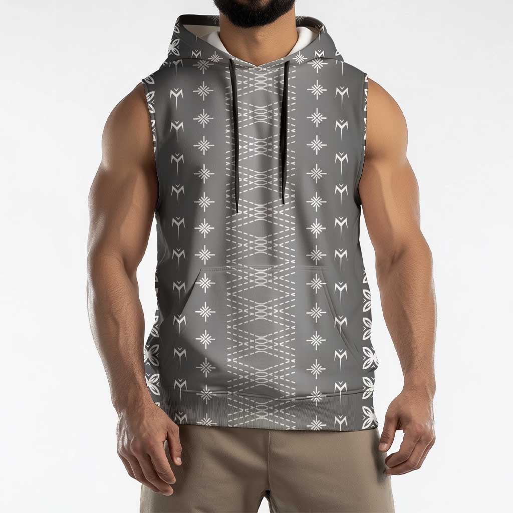 Black Samoa Malu Tattoo Inspired Sleeveless Hoodie LT05 - Polynesian Pride