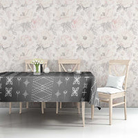 Black Samoa Malu Tattoo Inspired Tablecloth LT05 - Polynesian Pride