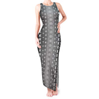 Black Samoa Malu Tattoo Inspired Tank Maxi Dress LT05 Women Black - Polynesian Pride