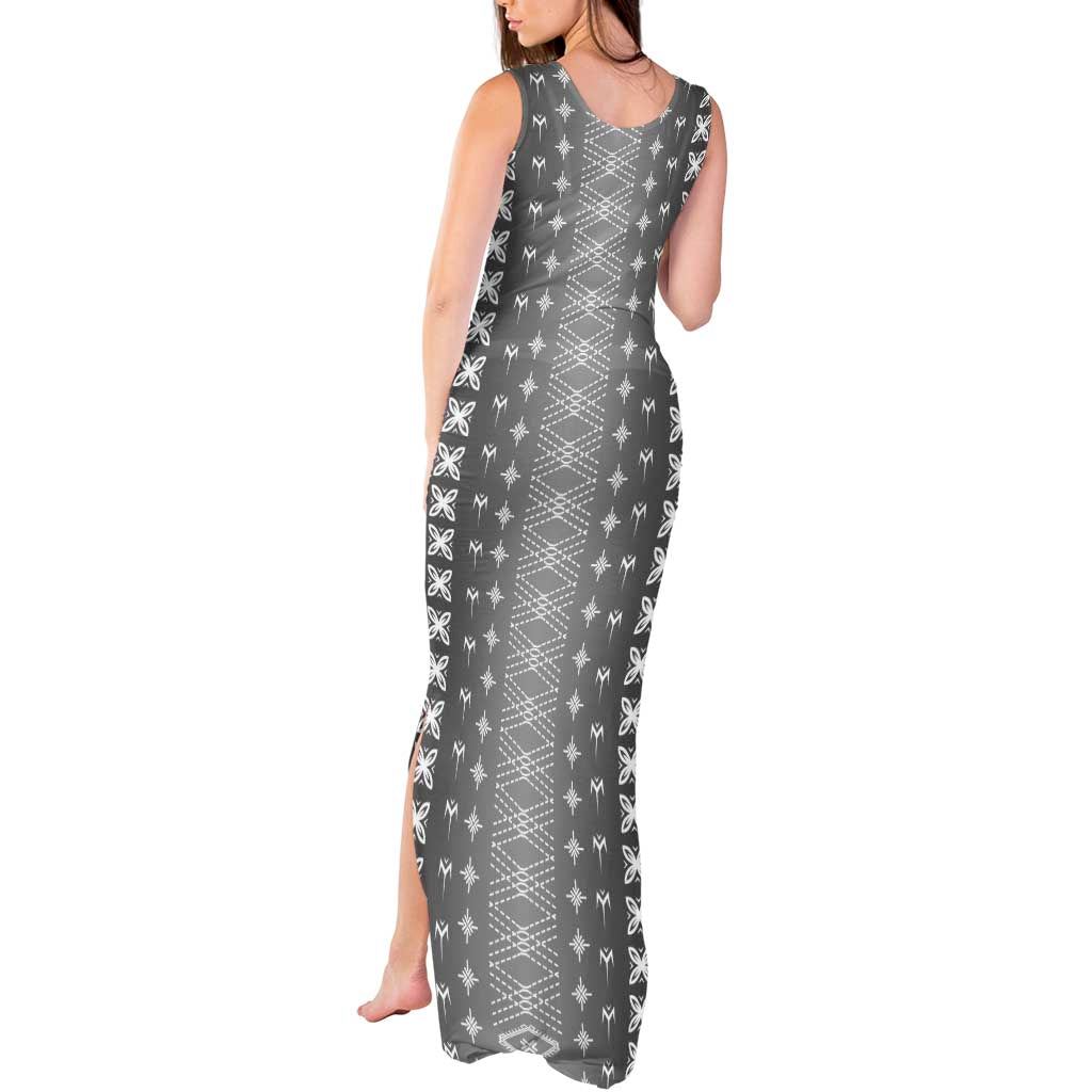 Black Samoa Malu Tattoo Inspired Tank Maxi Dress LT05 - Polynesian Pride