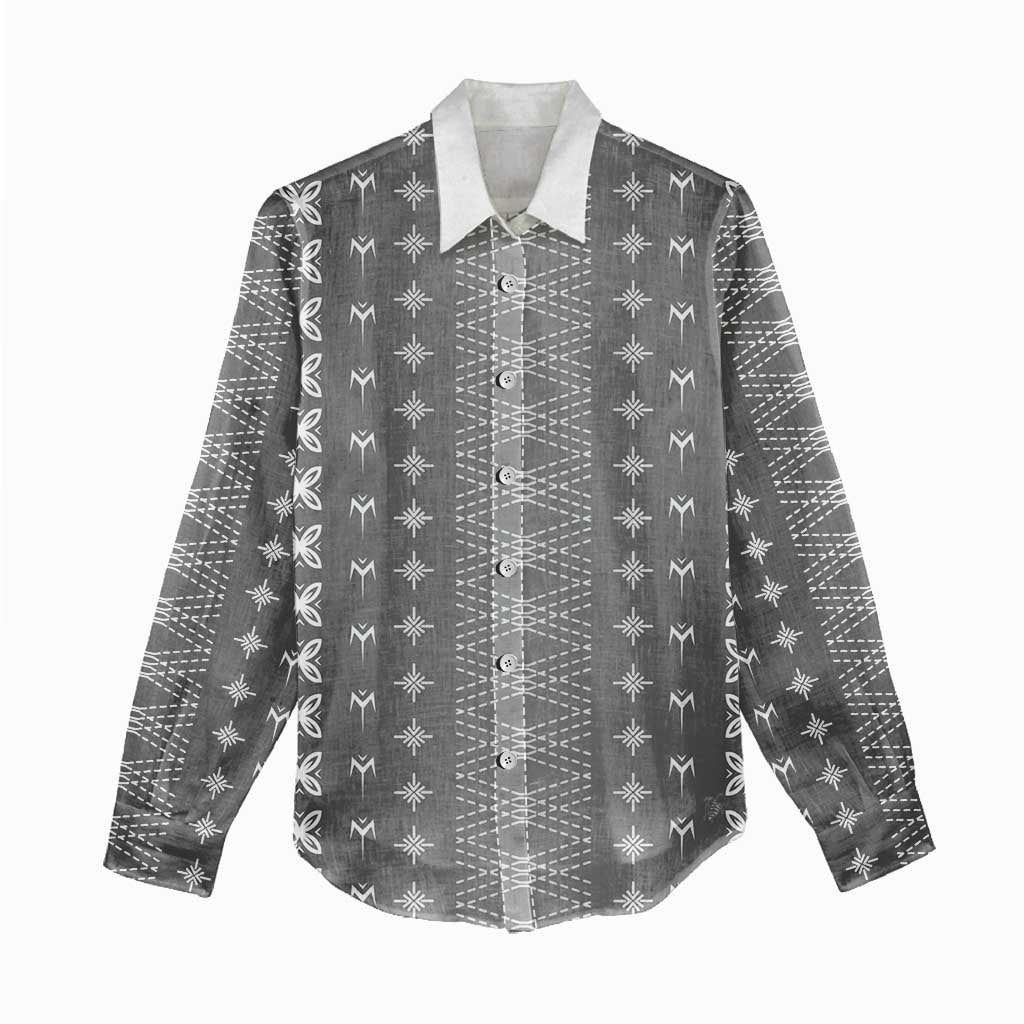 Black Samoa Malu Tattoo Inspired Women Casual Shirt LT05 - Polynesian Pride