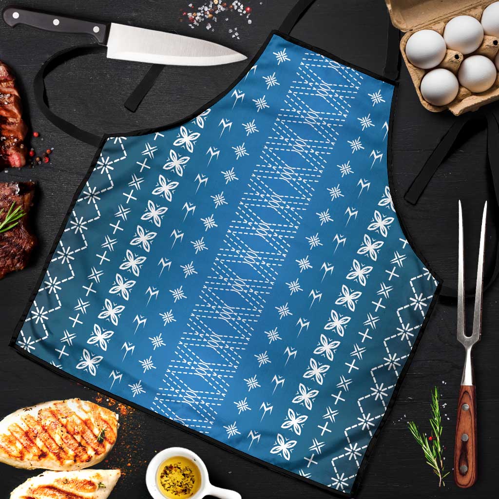 Blue Samoa Malu Tattoo Inspired Apron LT05 Blue - Polynesian Pride