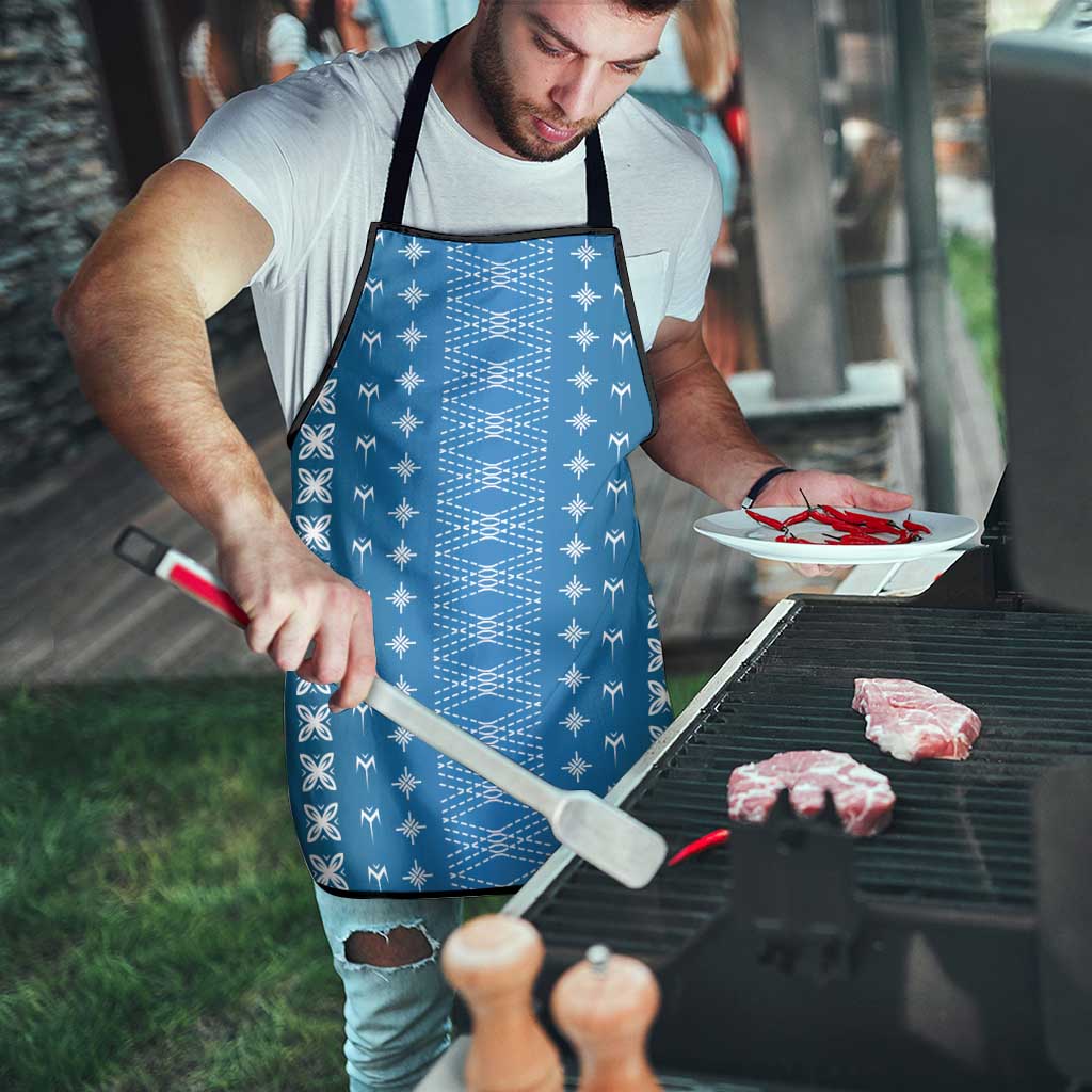 Blue Samoa Malu Tattoo Inspired Apron LT05 - Polynesian Pride