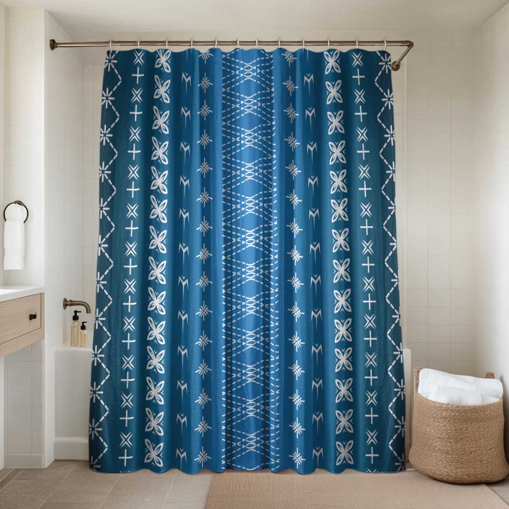 Blue Samoa Malu Tattoo Inspired Bathroom Set - Polynesian Pride
