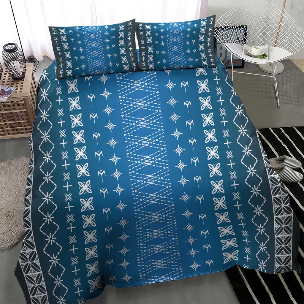 Blue Samoa Malu Tattoo Inspired Bedding Set LT05 - Polynesian Pride