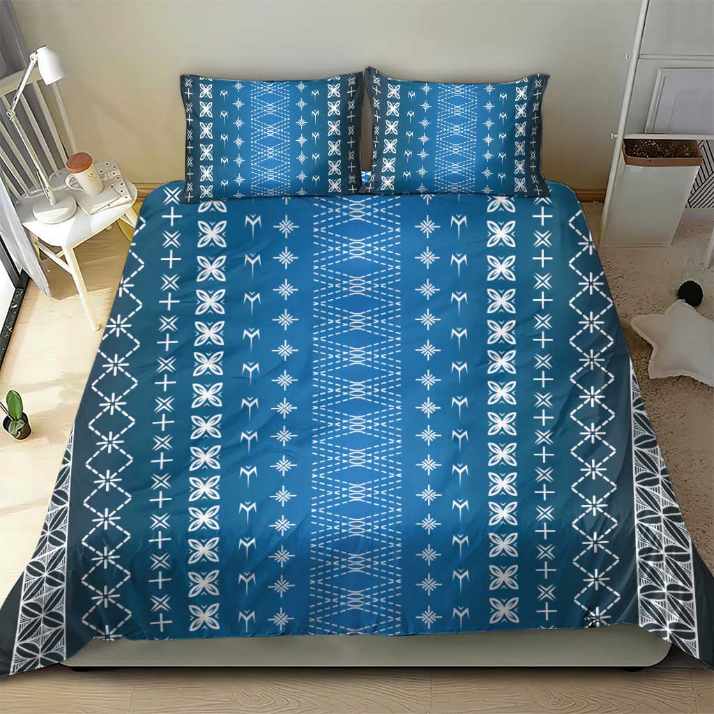 Blue Samoa Malu Tattoo Inspired Bedding Set LT05 - Polynesian Pride