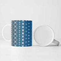 Blue Samoa Malu Tattoo Inspired Ceramic Mug LT05 - Polynesian Pride