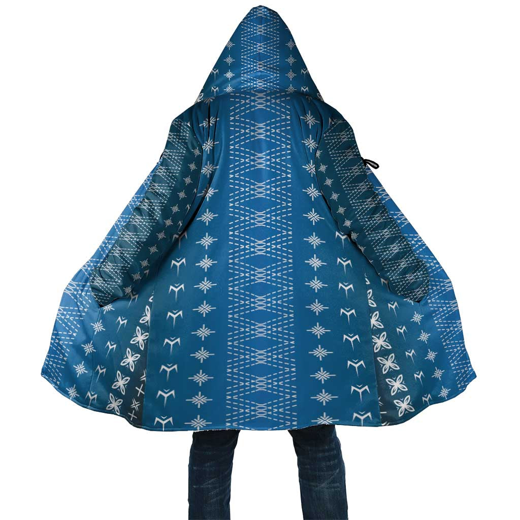 Blue Samoa Malu Tattoo Inspired Cloak LT05 Unisex Blue - Polynesian Pride