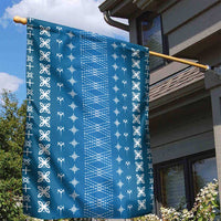Blue Samoa Malu Tattoo Inspired Garden Flag LT05 - Polynesian Pride