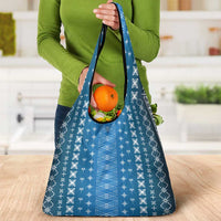 Blue Samoa Malu Tattoo Inspired Grocery Bag LT05 - Polynesian Pride