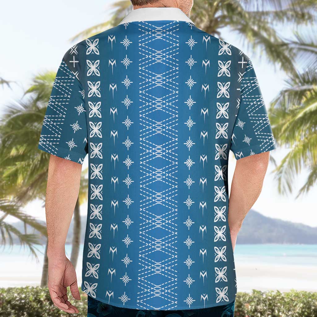 Blue Samoa Malu Tattoo Inspired Hawaiian Shirt LT05 - Polynesian Pride