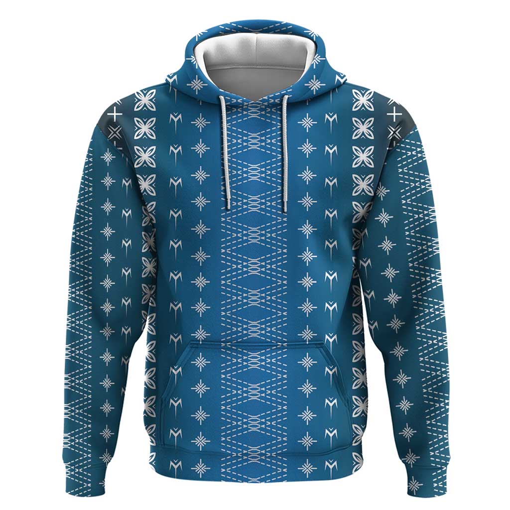 Blue Samoa Malu Tattoo Inspired Hoodie - Polynesian Pride