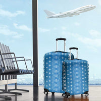 Blue Samoa Malu Tattoo Inspired Luggage Cover LT05 - Polynesian Pride