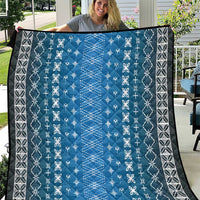 Blue Samoa Malu Tattoo Inspired Quilt LT05 Blue - Polynesian Pride