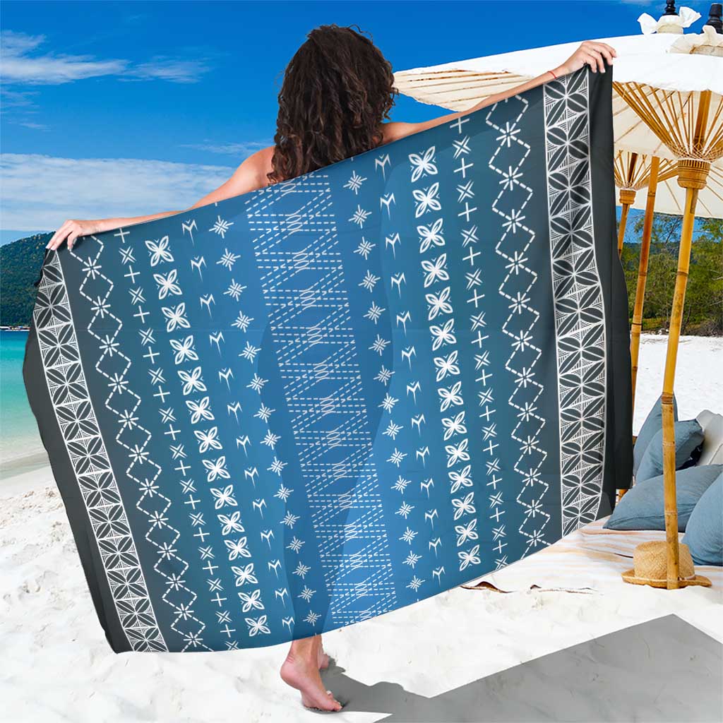 Blue Samoa Malu Tattoo Inspired Sarong LT05 One Size 44 x 66 inches Blue - Polynesian Pride
