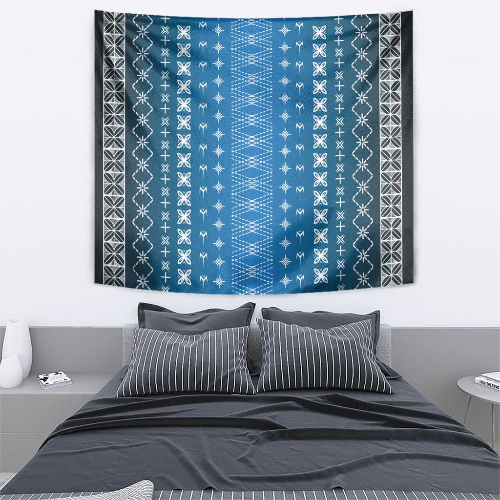 Blue Samoa Malu Tattoo Inspired Tapestry LT05 - Polynesian Pride
