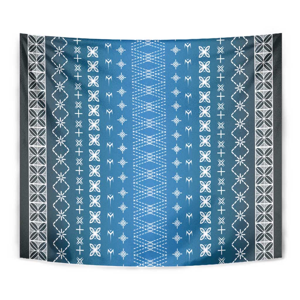 Blue Samoa Malu Tattoo Inspired Tapestry LT05 - Polynesian Pride