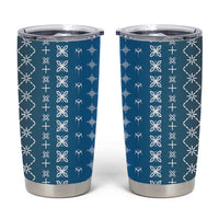 Blue Samoa Malu Tattoo Inspired Tumbler Cup LT05 Blue - Polynesian Pride