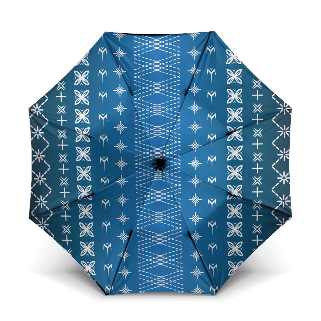 Blue Samoa Malu Tattoo Inspired Umbrella - Polynesian Pride