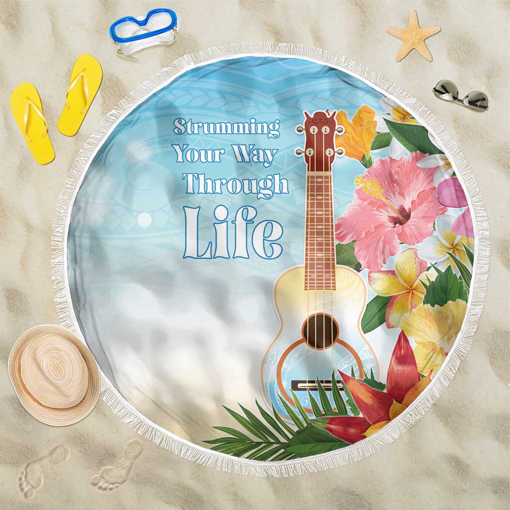 National Ukulele Day Beach Blanket Tropical Vibe