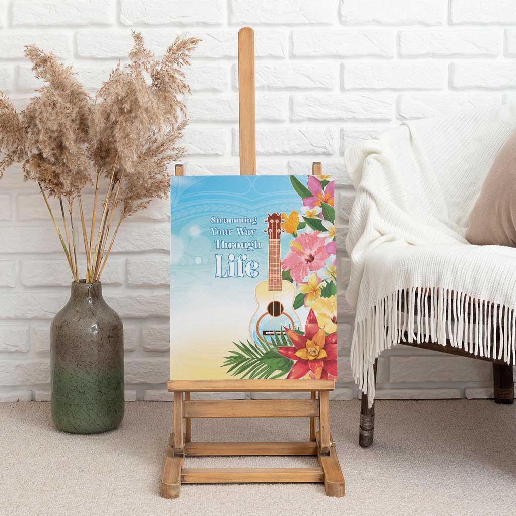 National Ukulele Day Canvas Wall Art Tropical Vibe