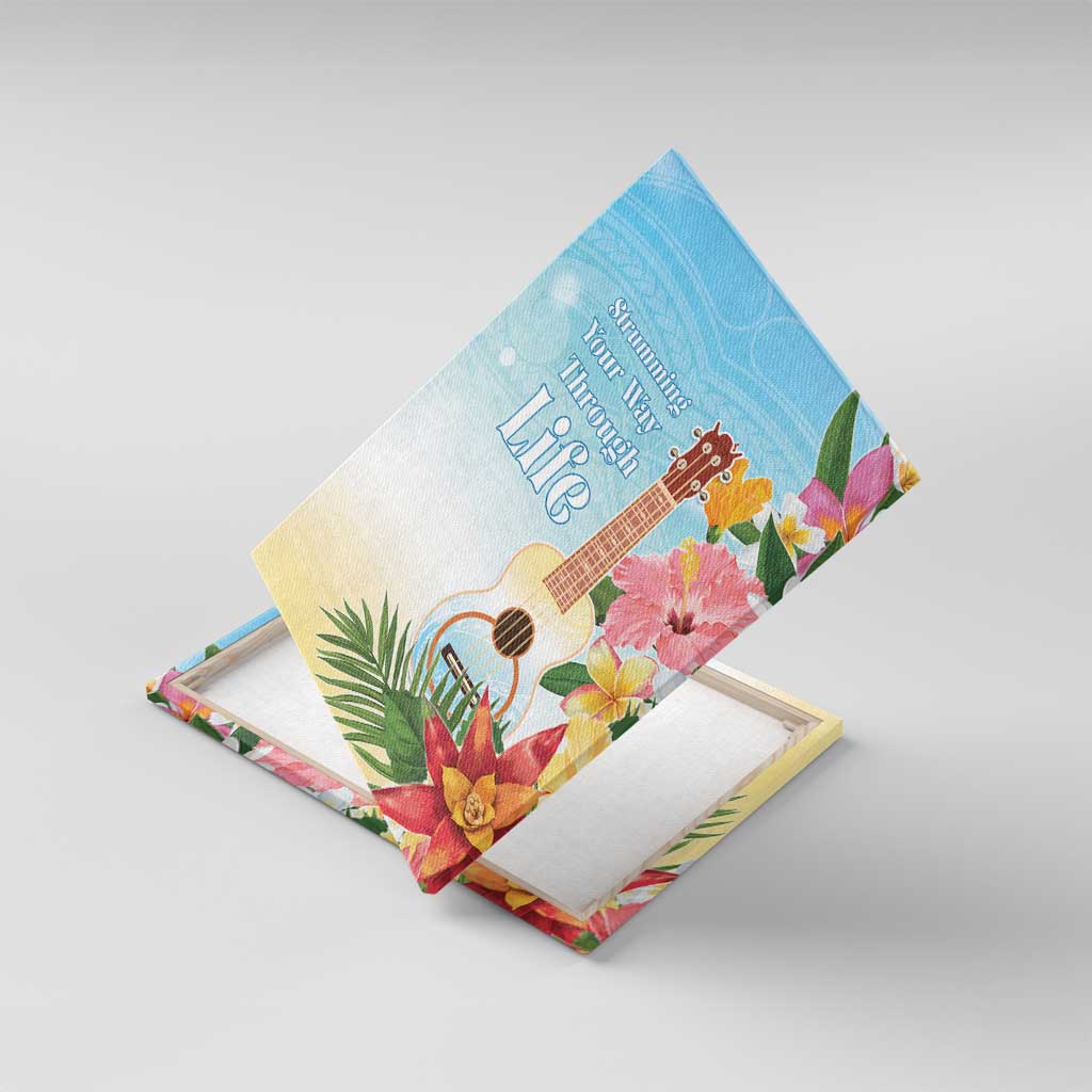 National Ukulele Day Canvas Wall Art Tropical Vibe