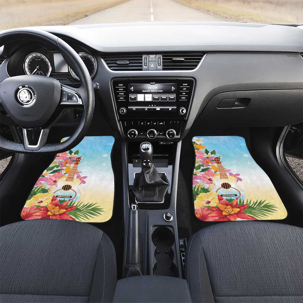 National Ukulele Day Car Mats Tropical Vibe