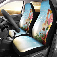 National Ukulele Day Car Seat Cover Tropical Vibe