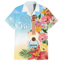 National Ukulele Day Family Matching Tank Maxi Dress and Hawaiian Shirt Tropical Vibe