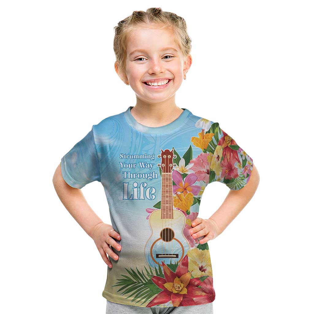 National Ukulele Day Kid T Shirt Tropical Vibe LT05 Colorful - Polynesian Pride