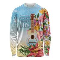 National Ukulele Day Long Sleeve Shirt Tropical Vibe