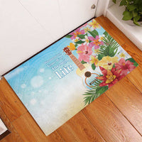 National Ukulele Day Rubber Doormat Tropical Vibe