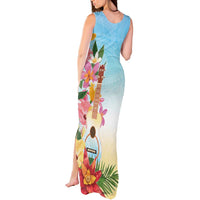 National Ukulele Day Tank Maxi Dress Tropical Vibe