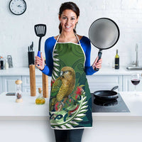 New Zealand Kea Bird Apron With Maori Koru Fern - Polynesian Pride