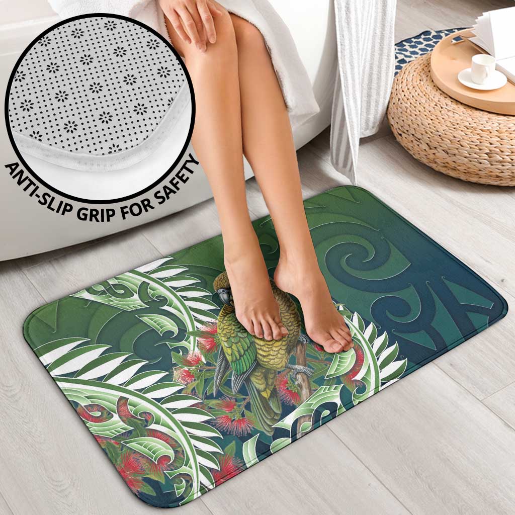 New Zealand Kea Bird Bathroom Set With Maori Koru Fern LT05 - Polynesian Pride