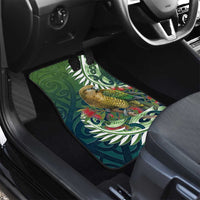 New Zealand Kea Bird Car Mats With Maori Koru Fern - Polynesian Pride