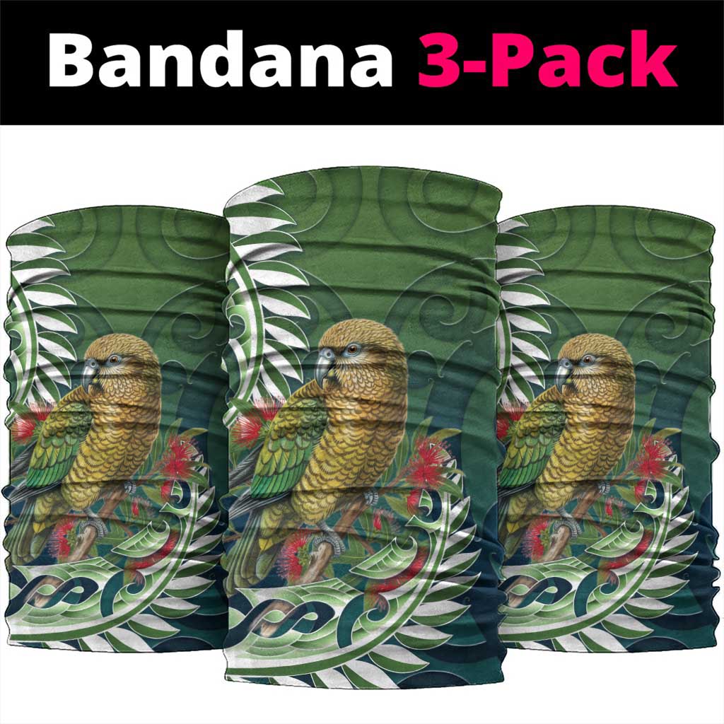 New Zealand Kea Bird Neck Gaiter With Maori Koru Fern - Polynesian Pride