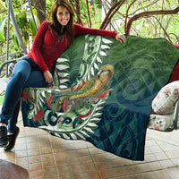 New Zealand Kea Bird Quilt With Maori Koru Fern LT05 - Polynesian Pride