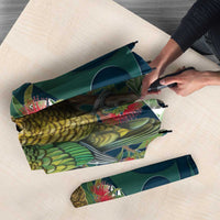 New Zealand Kea Bird Umbrella With Maori Koru Fern LT05 - Polynesian Pride