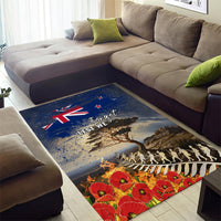 New Zealand ANZAC Day Area Rug The Lonesome Pine With Soldier Fern LT05 - Polynesian Pride