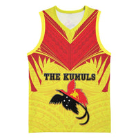 Papua New Guinea Rugby Custom Basketball Jersey Kumuls Heritage LT05 Unisex Yellow - Polynesian Pride