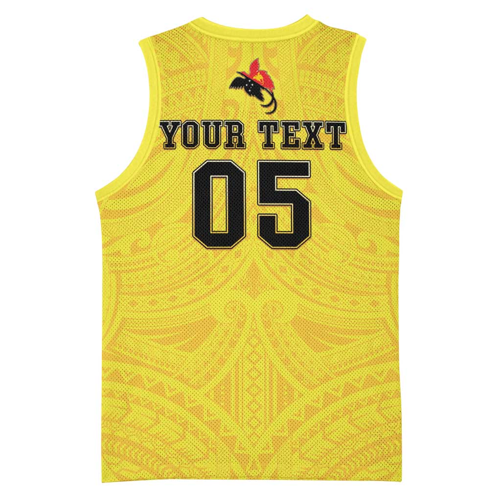 Papua New Guinea Rugby Custom Basketball Jersey Kumuls Heritage LT05 - Polynesian Pride