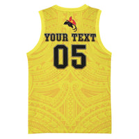 Papua New Guinea Rugby Custom Basketball Jersey Kumuls Heritage LT05 - Polynesian Pride