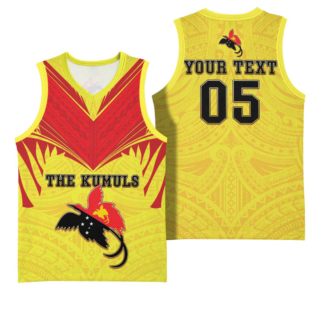 Papua New Guinea Rugby Custom Basketball Jersey Kumuls Heritage LT05 - Polynesian Pride