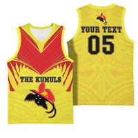 Papua New Guinea Rugby Custom Basketball Jersey Kumuls Heritage LT05 - Polynesian Pride