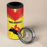 Papua New Guinea Rugby Custom 4 in 1 Can Cooler Tumbler Kumuls Heritage
