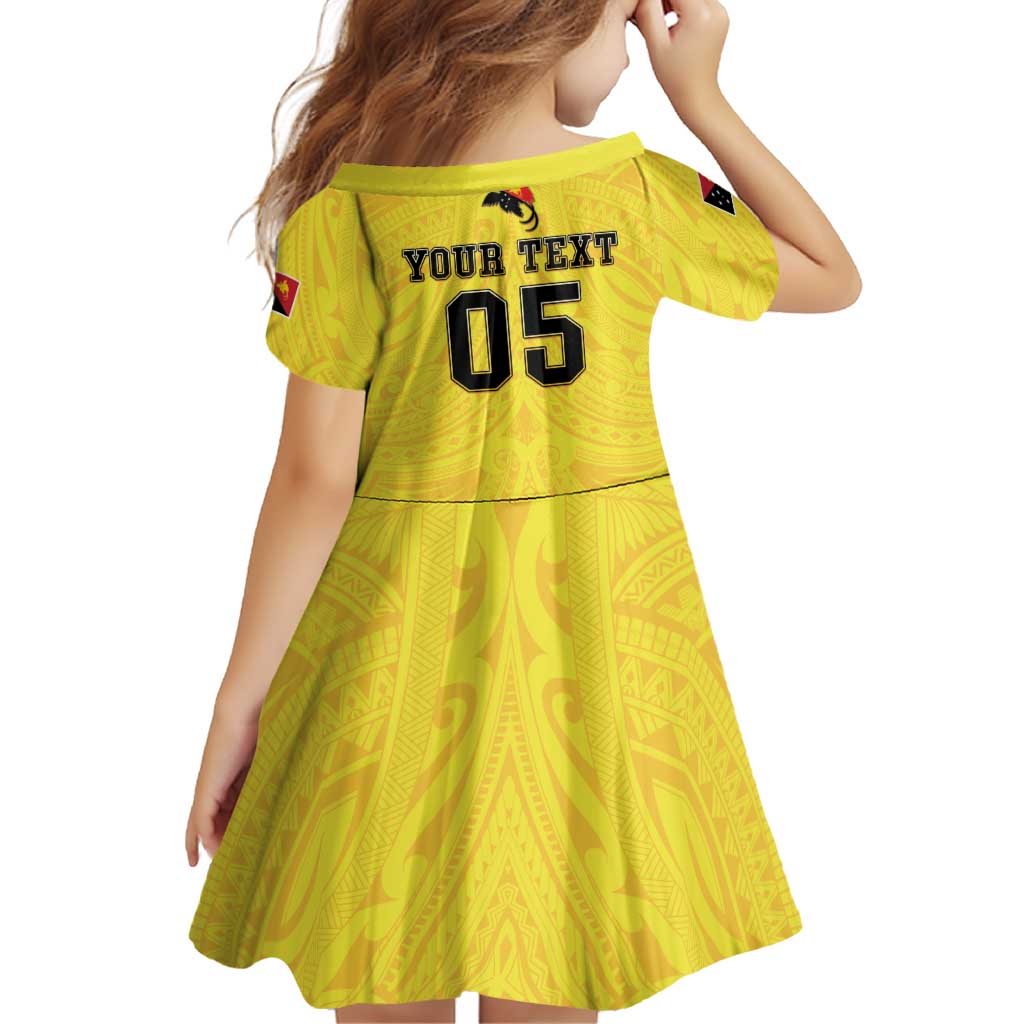 Papua New Guinea Rugby Custom Family Matching Long Sleeve Bodycon Dress and Hawaiian Shirt Kumuls Heritage